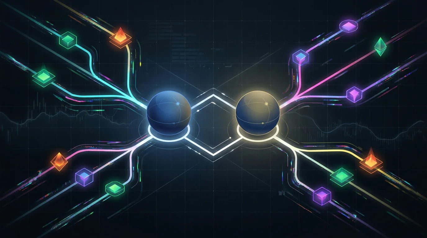 Übersicht verschiedener Krypto-Assets und Blockchain-Netzwerke für CHEXX